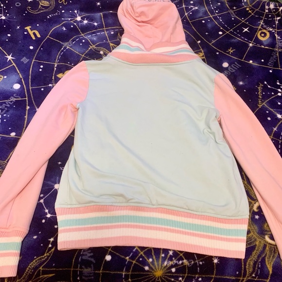 milklim pastel bomber reversible jacket button up - Picture 3 of 5